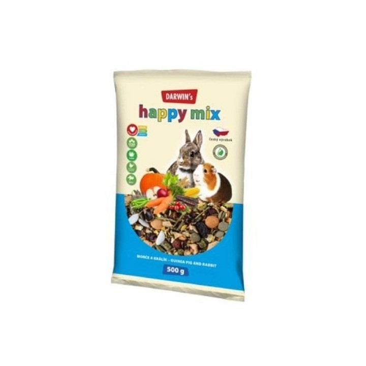 Darwin´s - new 500g morče, králík  happy mix