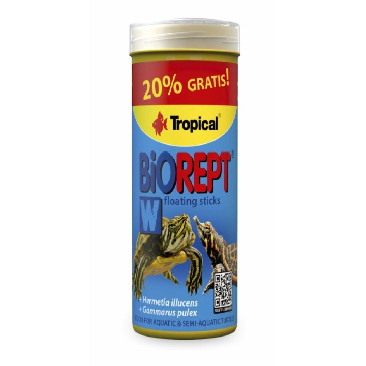 Tropical Biorept W 75g granule pro želvy + 20% ZDARMA