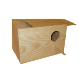Hnízdící budka pro andulky 22x14,5x17cm, otvor 5cm AKCE