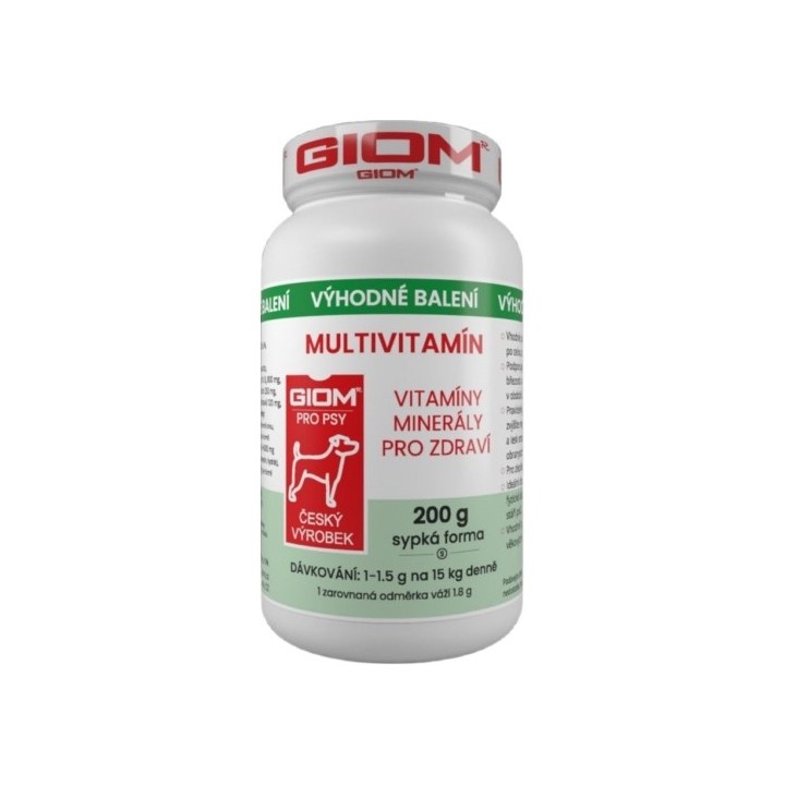 Giom S Multivitamín 200g prášek dog+cat