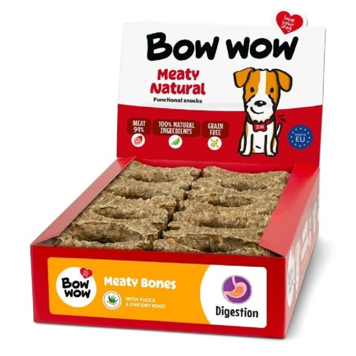 Naturální masová kost 30ks/box drůbeží & kolagen, juka, bylinky & inulín  AKCE