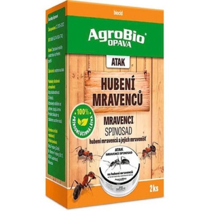 Expirace ATAK hubení mravenců SPINOSAD - domečky 2ks/bal.