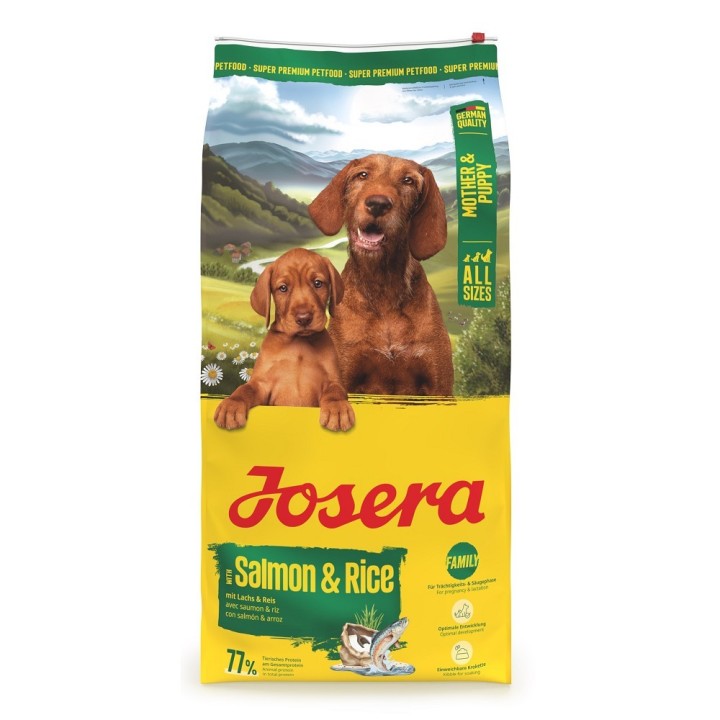 Poškozená Josera 12kg  A/S Mother & Puppy with Salmon & Rice dog