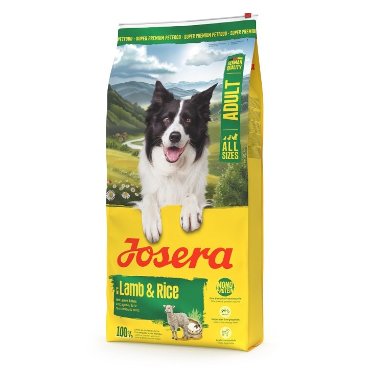 Josera 12,5kg  A/S Adult with Lamb & Rice dog