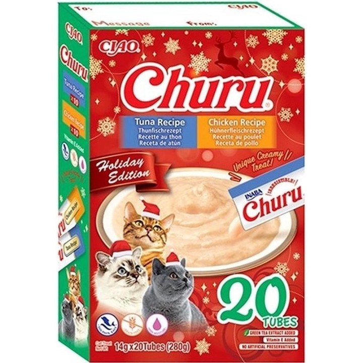 Churu Cat BOX Holiday 20x14g Tuna / Chicken  AKCE
