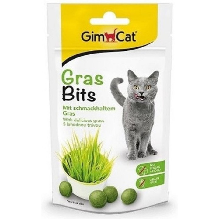 Gras Bits 65tabl.s trávou pro kočky 40g  AKCE