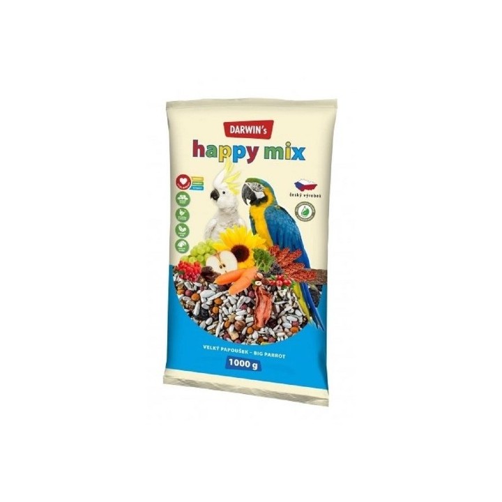 Darwin´s - new 1000g  velký papoušek hapyy mix