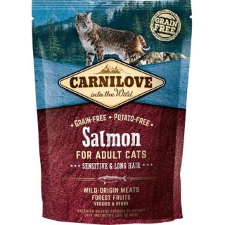 Expirace Carnilove  0,4kg Sensit.Salmon Long Hair adult cats