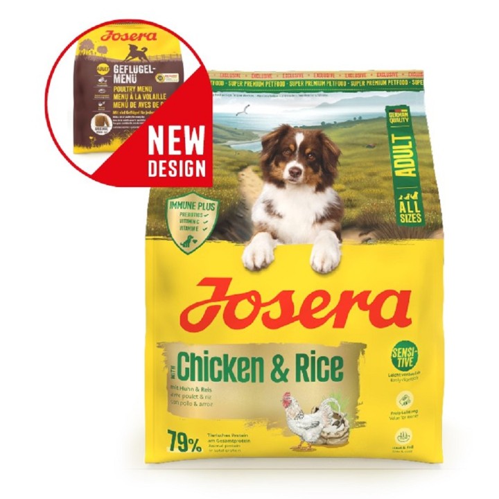 Josera 12,5kg * A/S Adult with Chicken & Rice dog