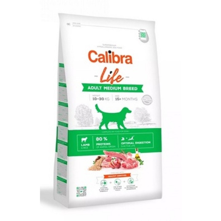 Calibra 12kg Life Adult Medium Breed Lamb dog