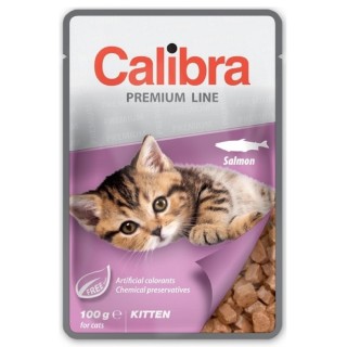 Calibra 100g kapsa premium kitten salmon cat  AKCE