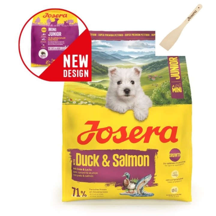 Josera 900g  Mini Junior with Duck & Salmon dog (092446_Z A)