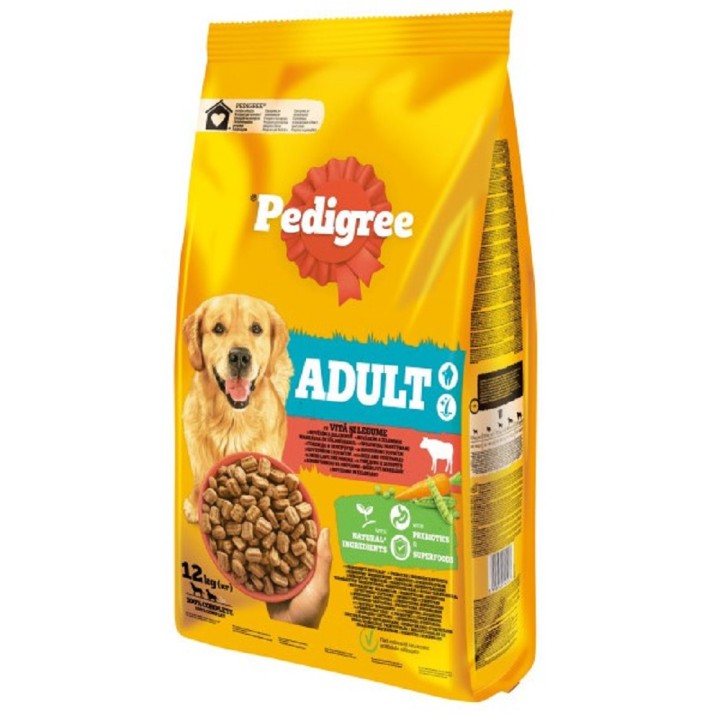 Poškozené Pedigree 11,5kg Adult hovězí+zelenina dog