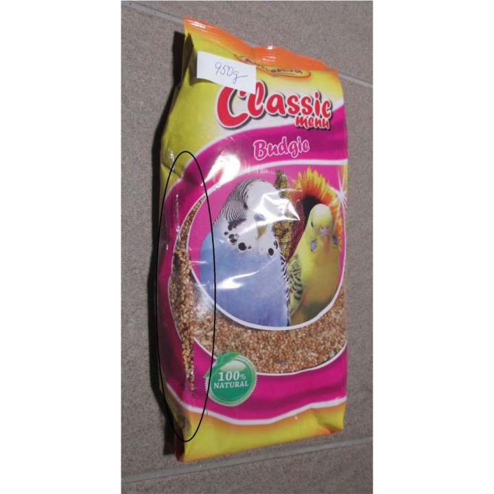 Poškozená Avicentra andulka 950g classic