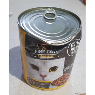 Poškozené Fine Cat 830g drůbeží 1ks