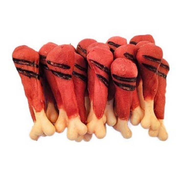 Pet Expert  kost kalciová  BBQ s kachním masem 7cm dog / 20ks