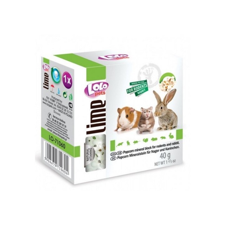 Lolo-min.kámen pro hlodavce popcorn 1ks/40g