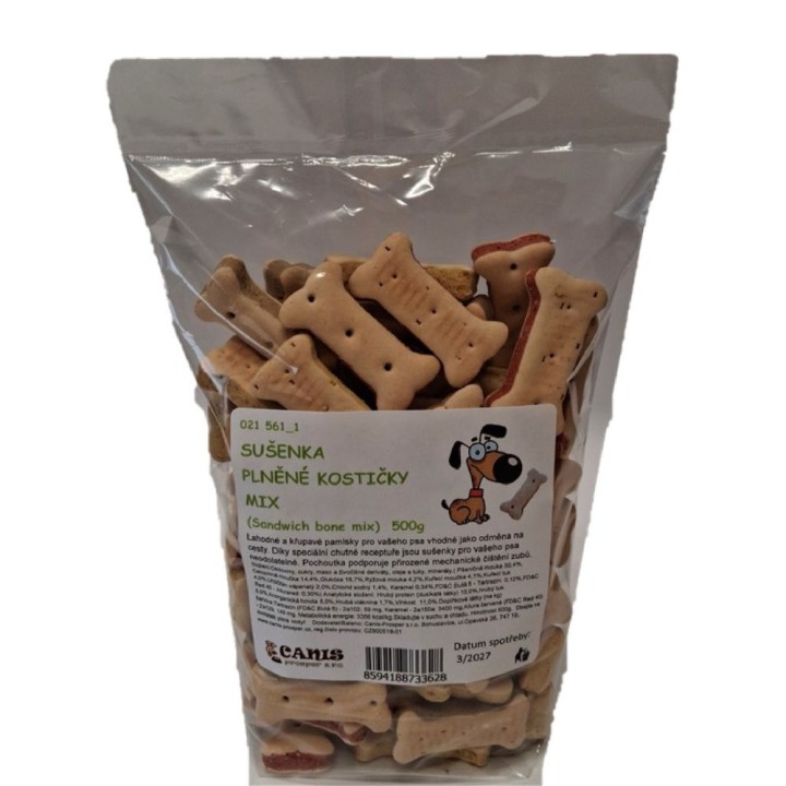 Sušenka - plněné kostičky mix 500g