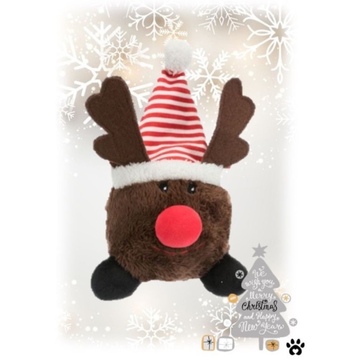 Vánoční plyšový míček Santa Claus/Sob/Sněhulák 18–29 cm