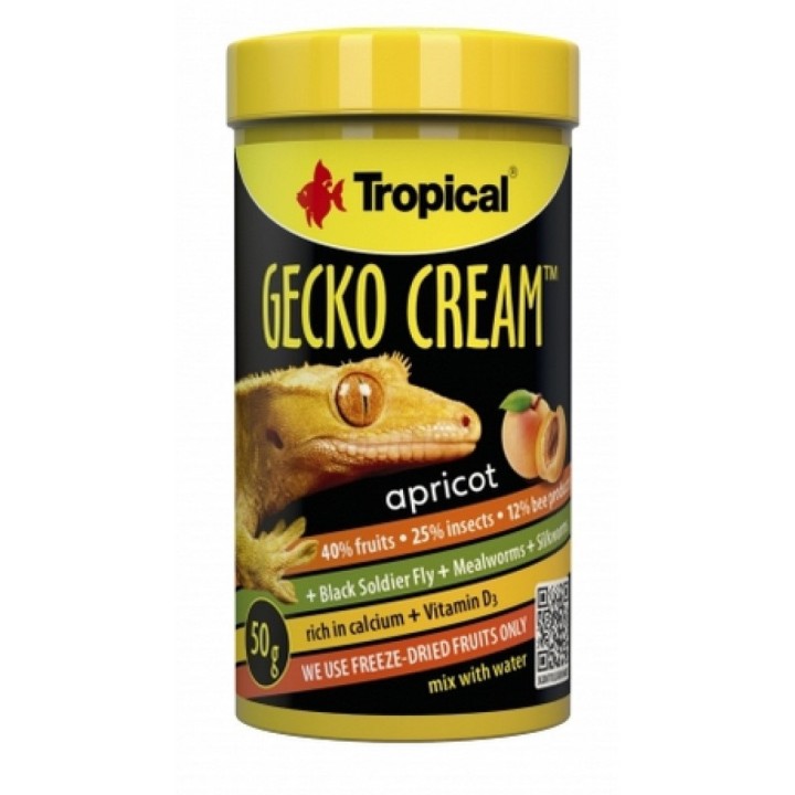 Tropical Gecko Cream Apricot 100ml/55g AKCE