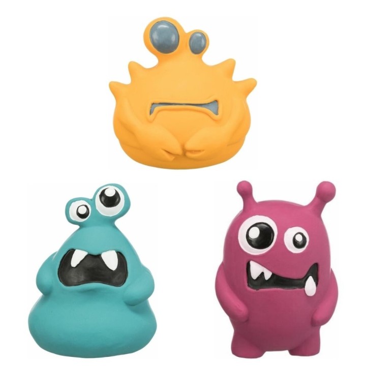 Monster  příšerka, plněný latex, 10-12cm, různé druhy AKCE