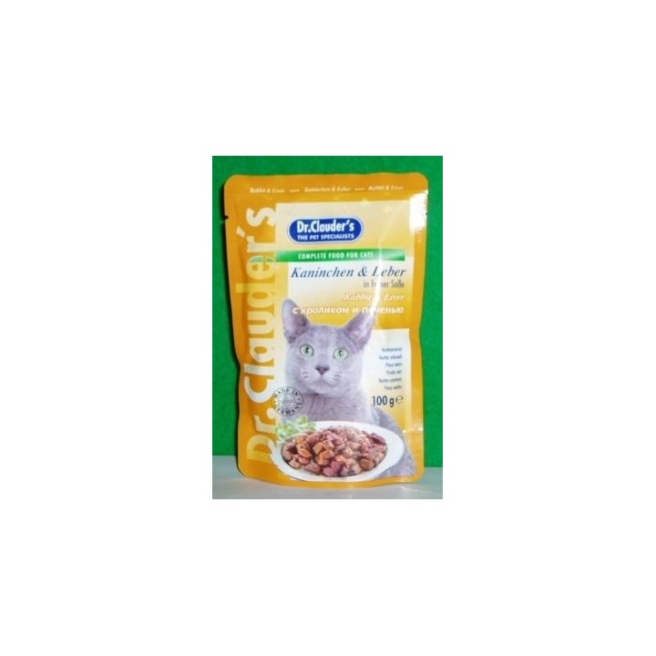 Dr.Clauder´s Kaninchen & Leber (králík s játrou v omáčce) 100g cat