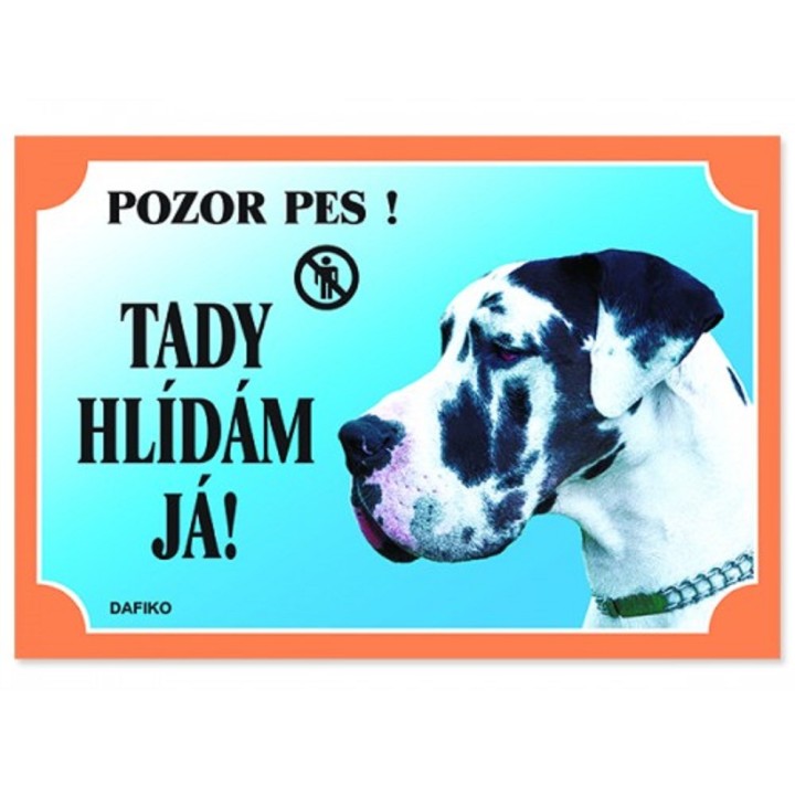 Cedulka doga harlequin AKCE