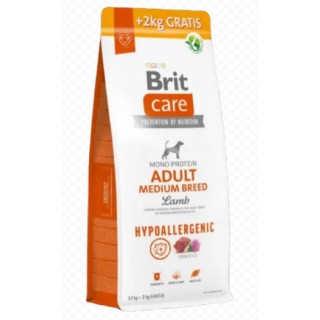 Brit Care 12+2kg Adult Medium Breed Hypoallergenic Lamb dog