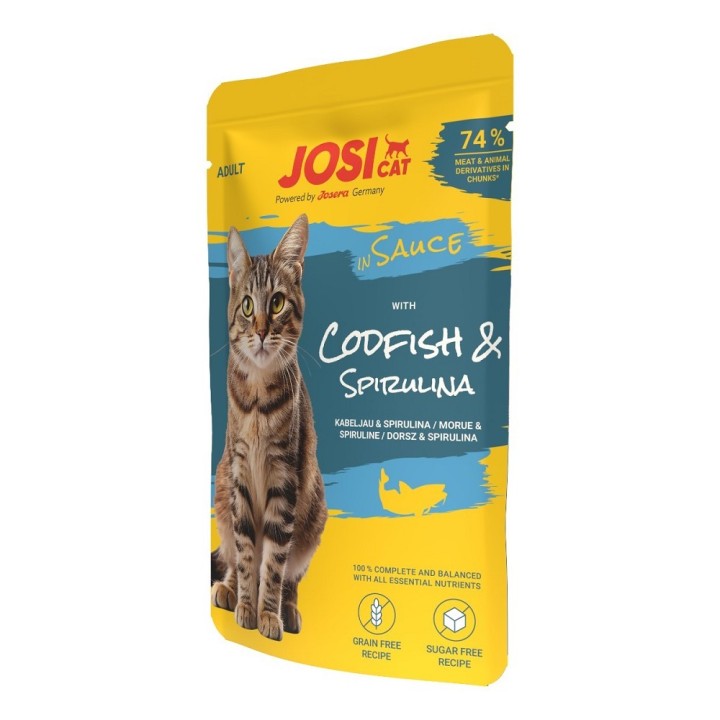 Josicat kapsička 85g with Codfish in Sauce