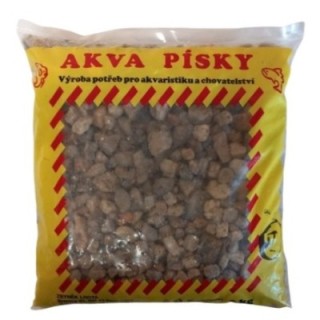 Akvarijní štěrk č.8 Lhota 3kg mix šedý střední/1ks