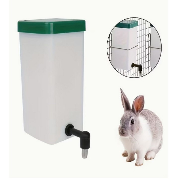 Závěsná automatická napáječka 1 l, pro králíky bílá