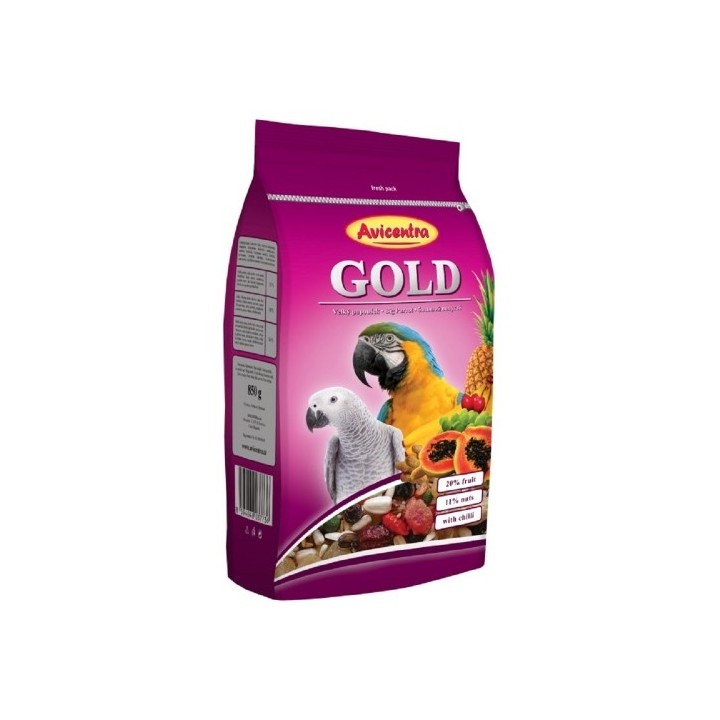 Avicentra papoušek velký 850g Gold/5ks