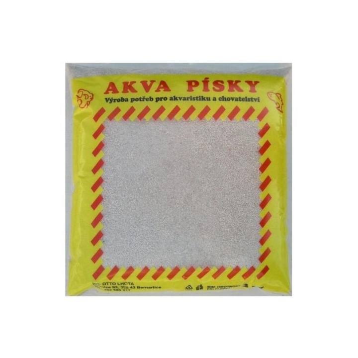 Akvarijní písek č.1 Lhota 3kg bílý říční jemný/1ks
