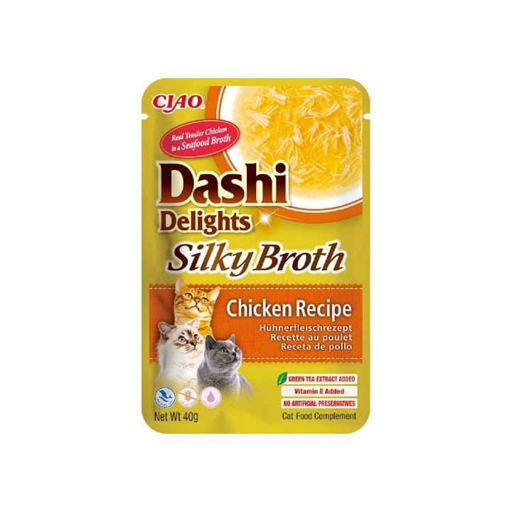 Churu Cat Dashi Delights Silky Broth Chicken 40g