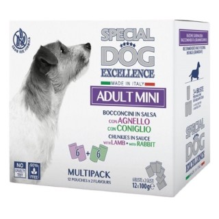 Monge 12x100g Excellence Multibox Mini Lamb/Rabbit dog (040945_Z B)