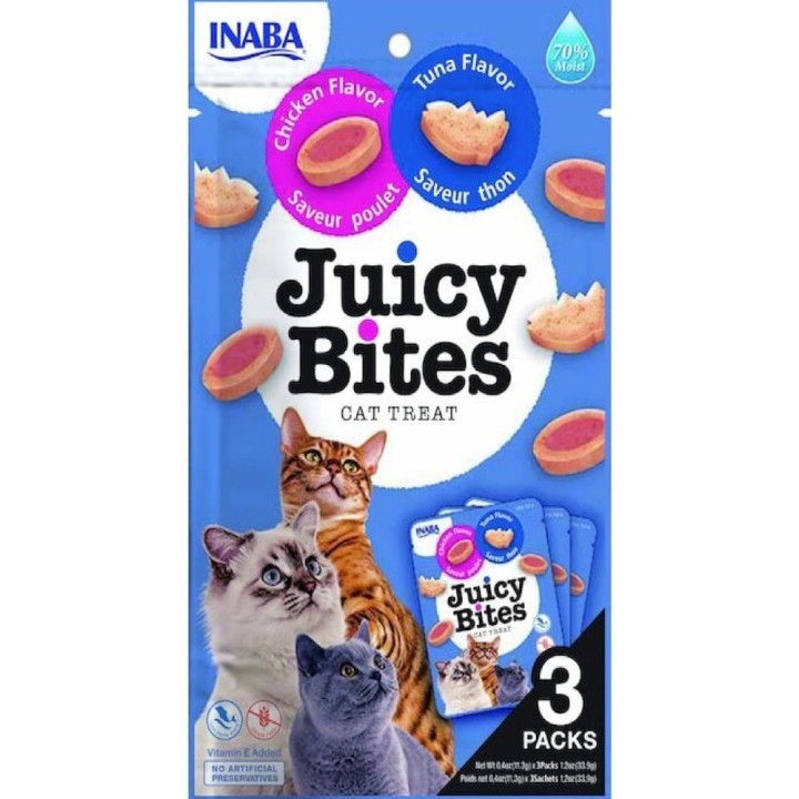 Churu Cat Juicy Bites Chicken&Tuna Flavor 3x11,3g