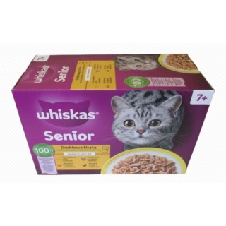 Whiskas 85g x 12ks kapsička senior drůbeží hody v želé cat