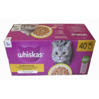 Whiskas 85gx 40ks kapsička drůbeží hody v želé cat