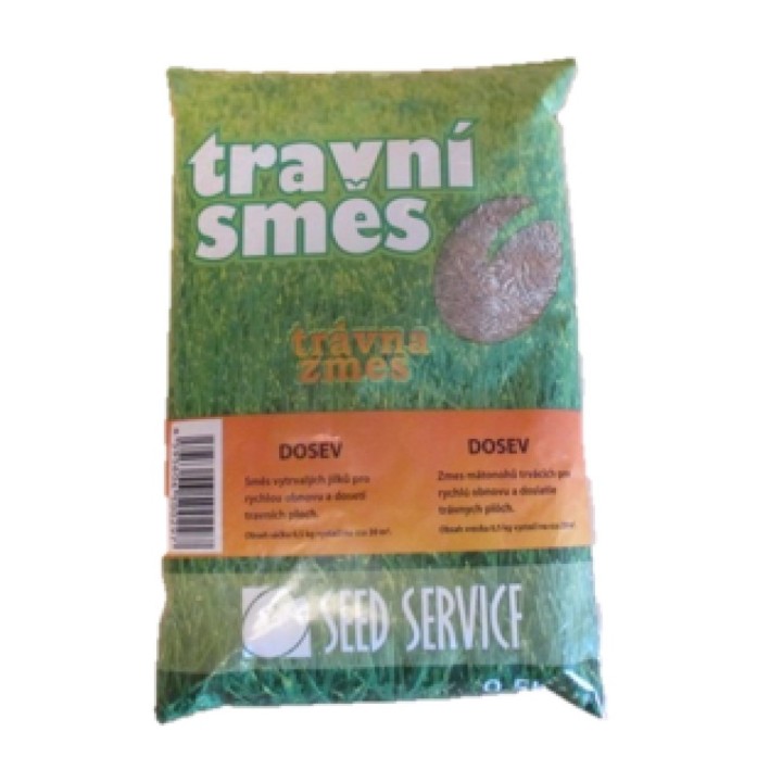 Travní směs - Dosev 500g pro rychlou obnovu trávníku