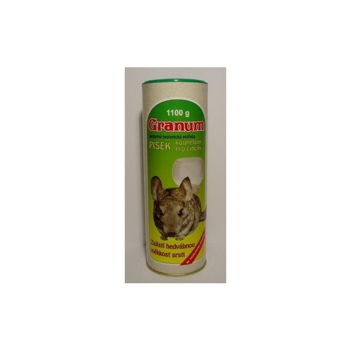 Písek činčila 1,1kg Granum, dóza