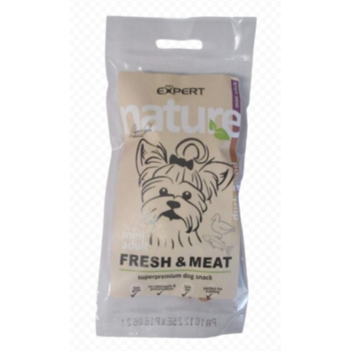 Pet Expert 60g kostičky kachní s treskou 1,5cm dog AKCE