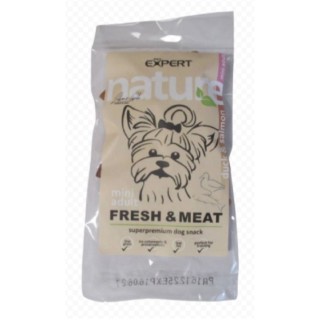 Pet Expert 60g  žvýkací kousky mix kachní a losos 3cm dog AKCE