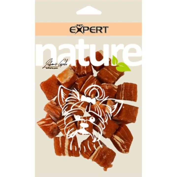 Pet Expert 60g kostičky kuřecí s treskou 1,5cm dog AKCE