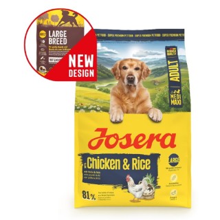 Josera  3kg  M/M Adult with Chicken & Rice dog AKCE