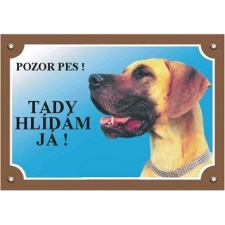 Cedulka doga německá AKCE