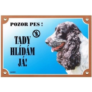 Cedulka kokr černobílý AKCE