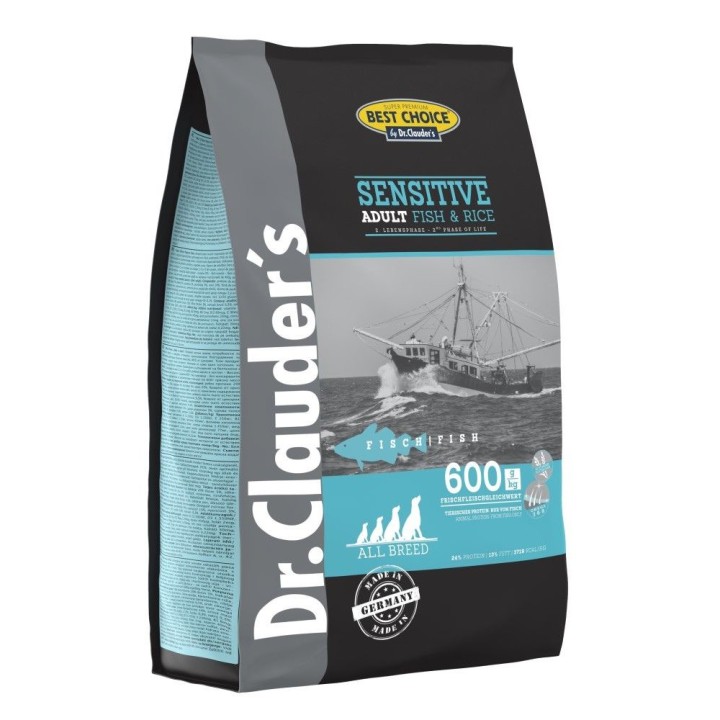 Poškozený  Best Choice 4kg Adult Fish & Rice Sensitive dog