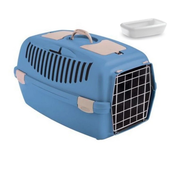 Přepravka - Gulliver č.3 61x40x38cm modrá, kovová dvířka (600601_Z A)