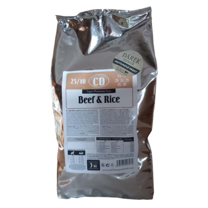 CD Adult Beef and Rice 3kg dog (náhradní obal)