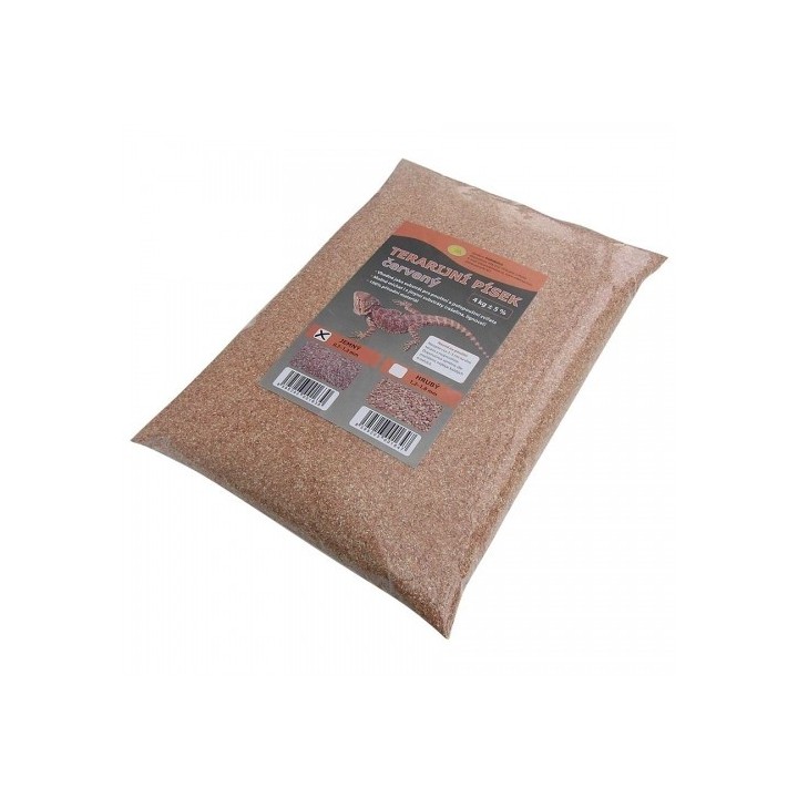 Terarijní písek červený 4kg jemný Robimaus